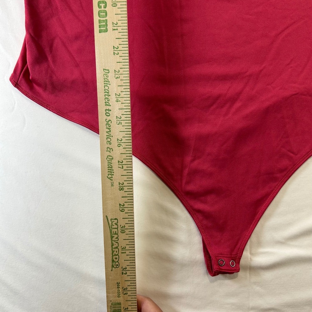 Clean Girl Abercrombie Sleek Bodysuit XXL Summer Office Siren Layering Pink - Picture 10 of 12